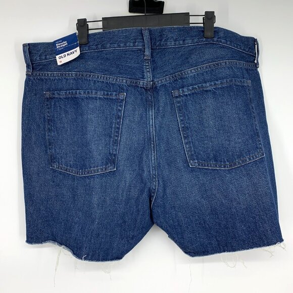 Old Navy Denim Shorts High Rise Slouchy Straight Fray Cut Off NWT - Picture 9 of 12
